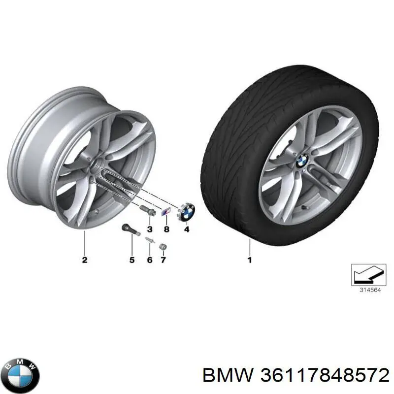 Rines BMW 5 sedán (F10) (2009 - 2016) precio, desde 578,47 EUR