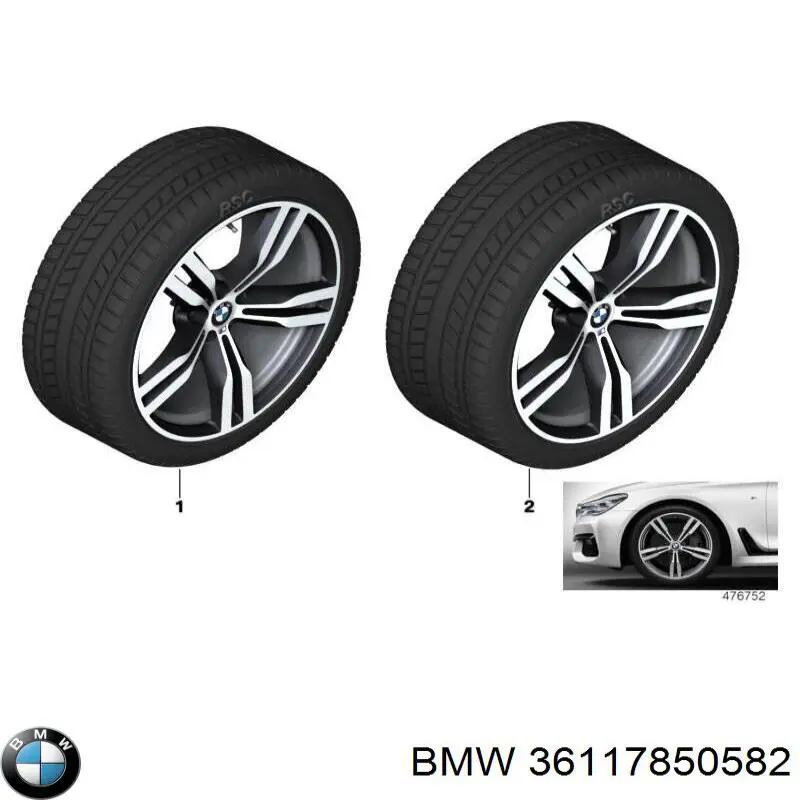 Rines BMW 36117850582 precio, desde 1226,21 EUR