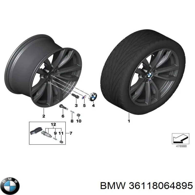 Comprar 36118064895 BMW Aros de rueda