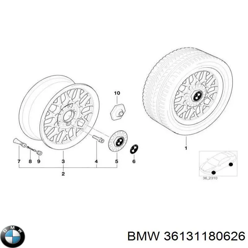 Comprar 36131180626 BMW 