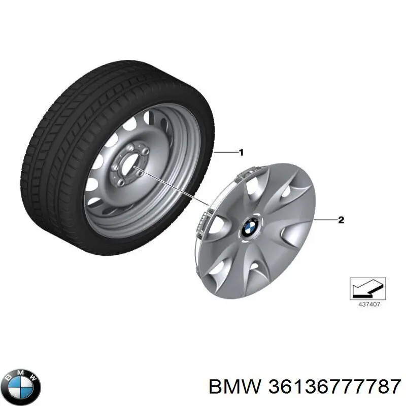 36136777787 BMW tapacubos de ruedas