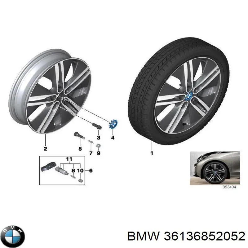 Tapa de rueda BMW 36136852052 precio, desde 19,22 EUR