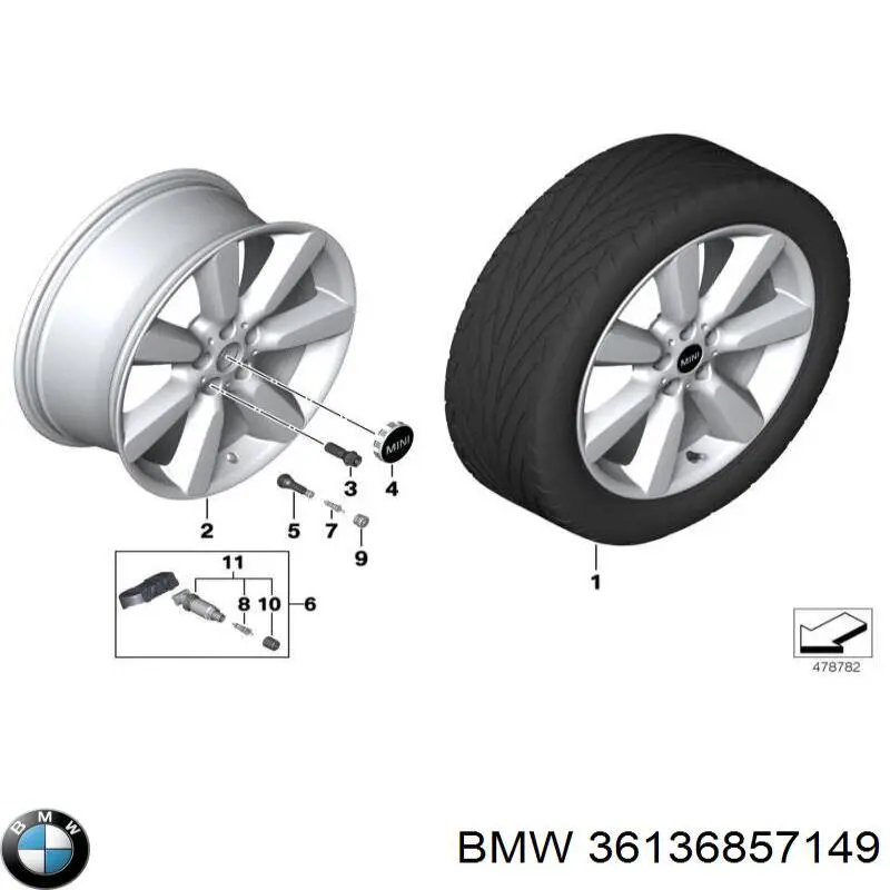 Comprar 36136857149 BMW 