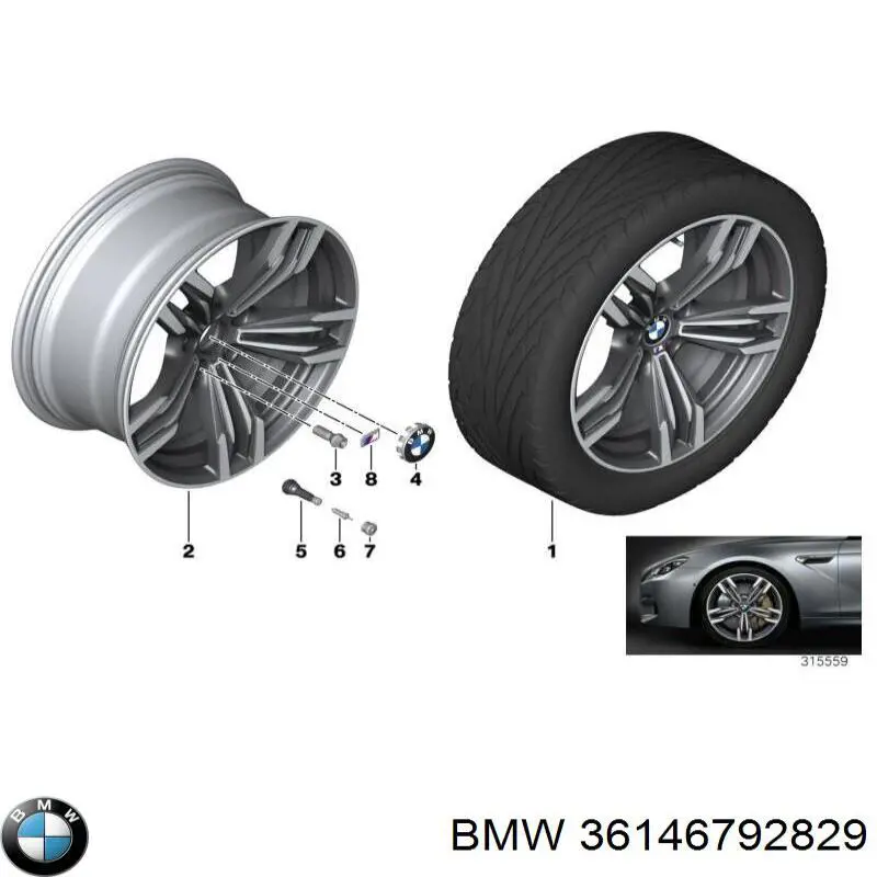 Válvula de control de presión de neumático BMW 36146792829 precio, desde 17,44 EUR