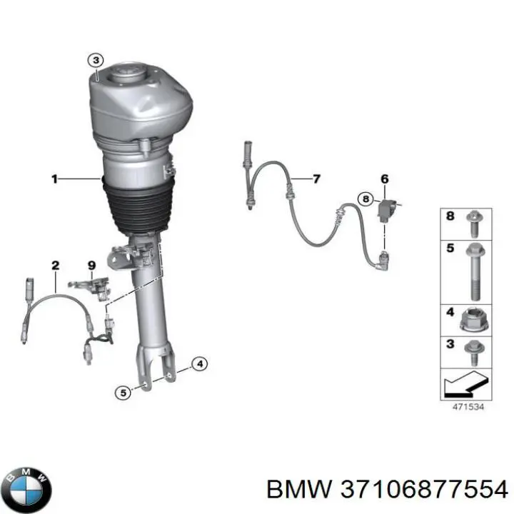 IK37106899038 Market (OEM) amortiguador delantero derecho