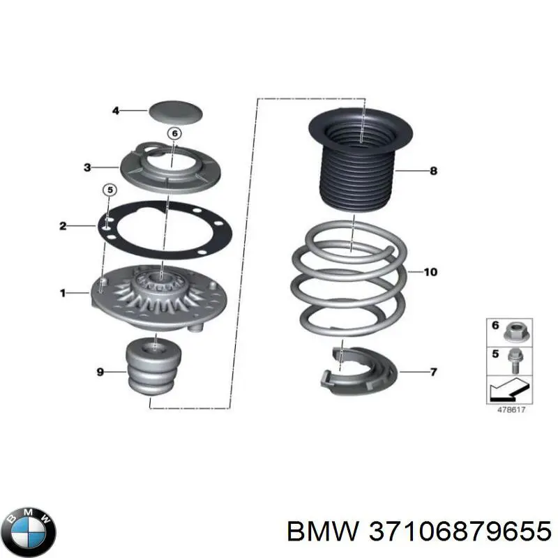 Comprar 37106879655 BMW Amortiguador delantero izquierdo