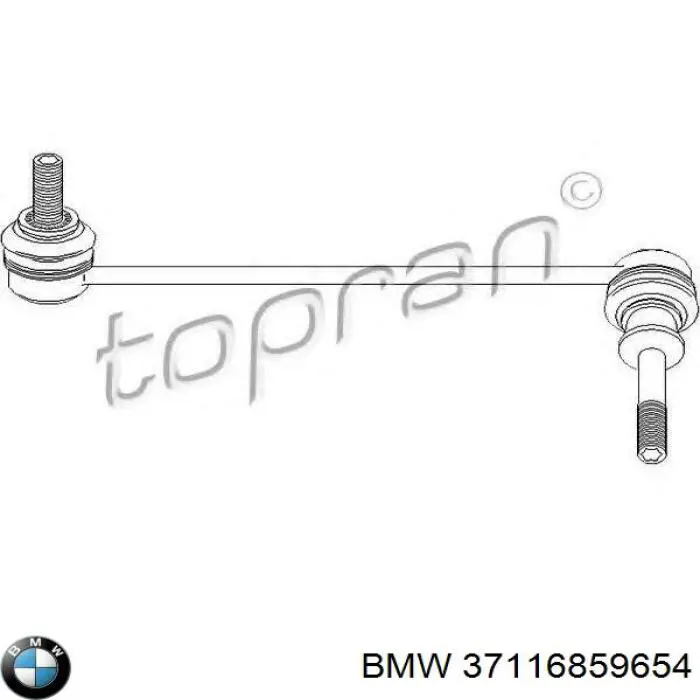 37116859654 BMW barra estabilizadora delantera derecha