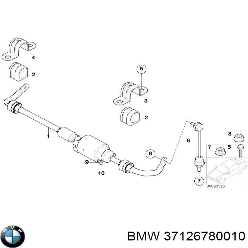 37126780010 BMW estabilizador trasero