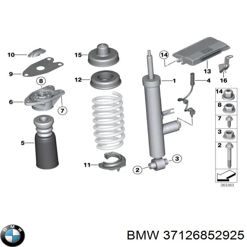 20-250744 Bilstein amortiguador trasero