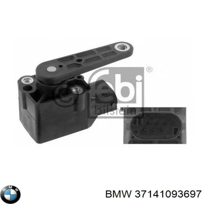 37141093697 BMW sensor, nivel de suspensión neumática, delantero derecho