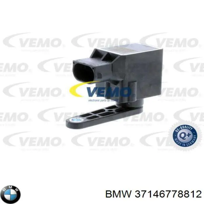 37146778812 BMW sensor, nivel de suspensión neumática, trasero