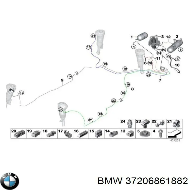 Comprar 37206861882 BMW Compresor de suspensión neumática