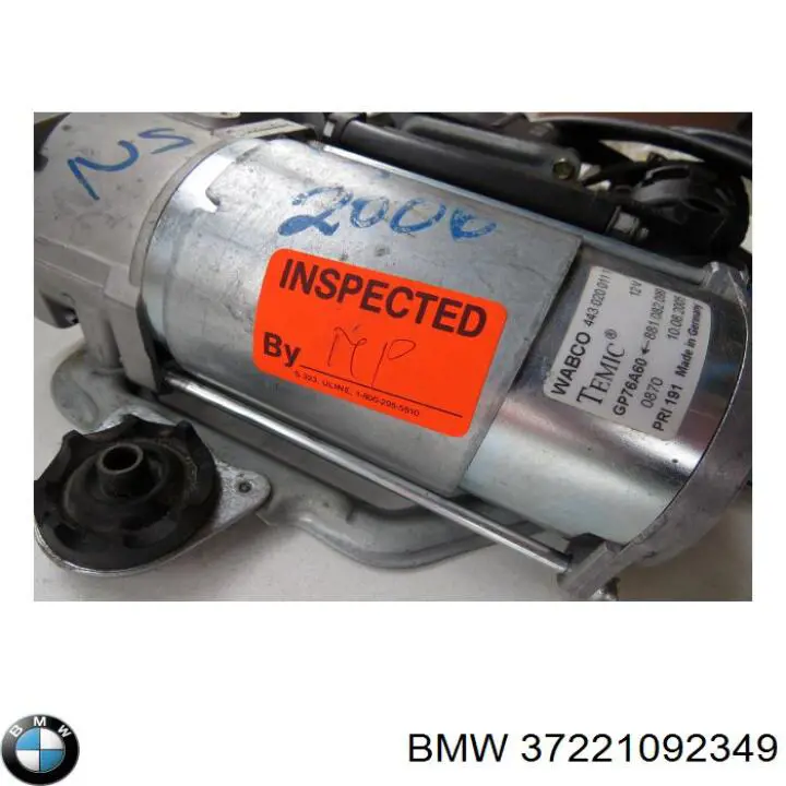 Compresor de suspensión neumática 37221092349 BMW