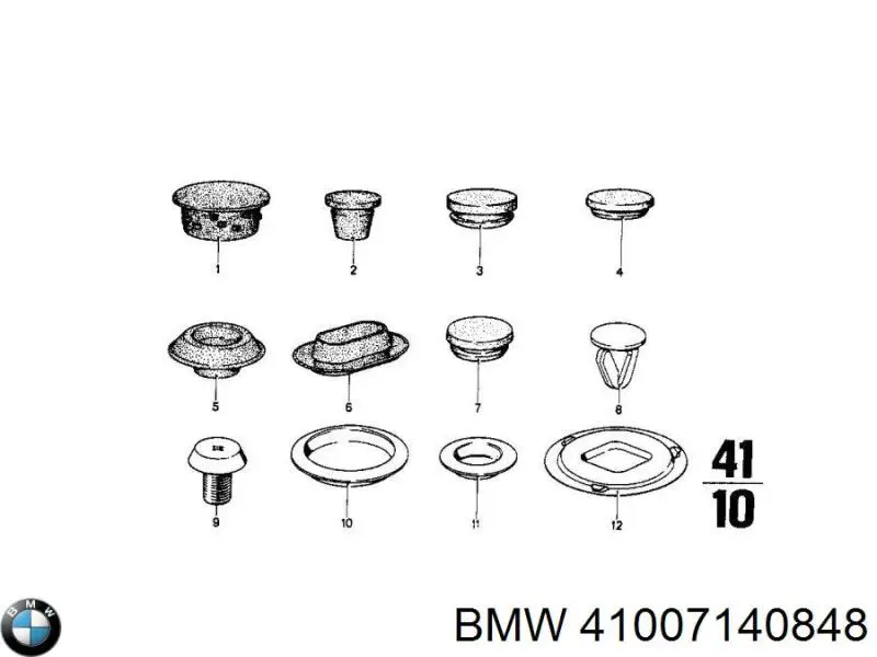 41007140848 BMW juego de reparación, cilindro de freno principal