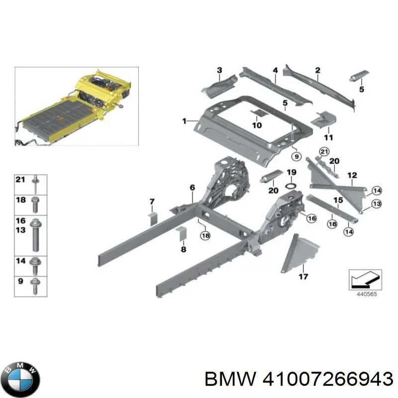 Panel trasero del maletero BMW 41007266943 precio, desde 191,63 EUR