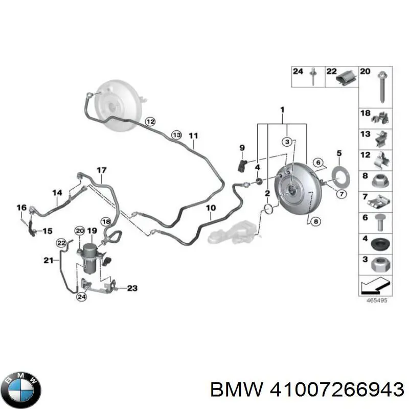 Panel trasero de maletero para BMW I3 (I01)