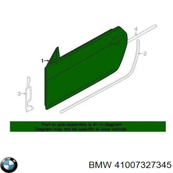 Puerta de coche, delantera, izquierda BMW 41007327345 precio, desde 789,89 EUR