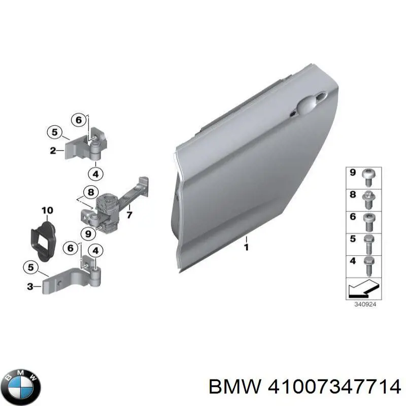 41007347714 BMW puerta trasera derecha