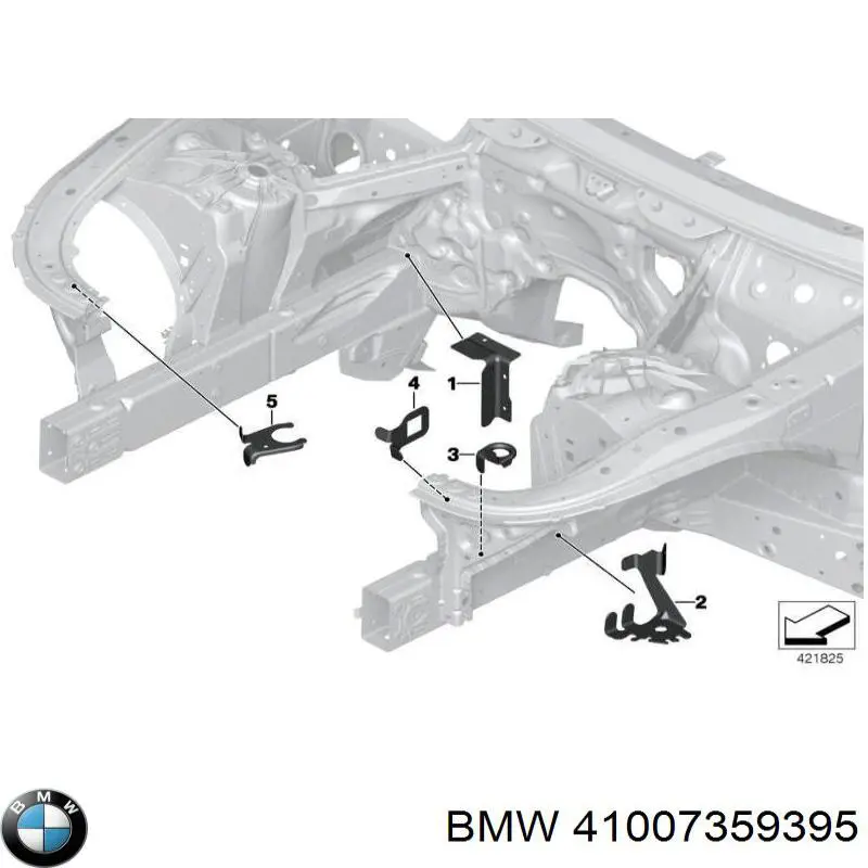 Larguero delantero izquierdo del bastidor BMW 41007359395 precio, desde 299,14 EUR
