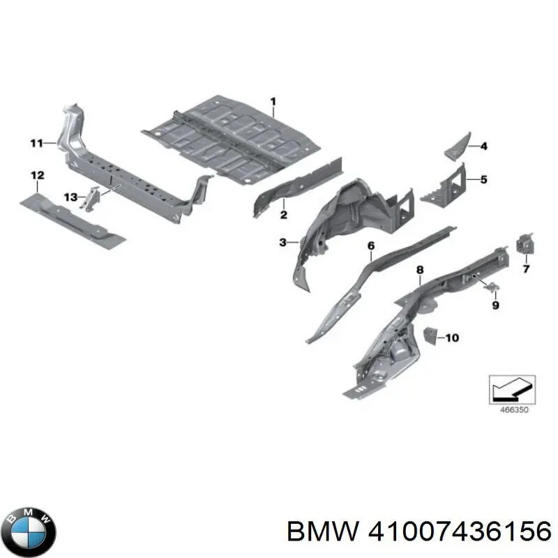 41007436156 BMW guardabarros trasero derecho