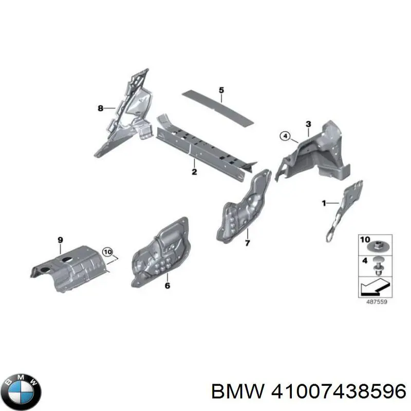 Puerta delantera derecha BMW 41007438596 precio, desde 805,86 EUR