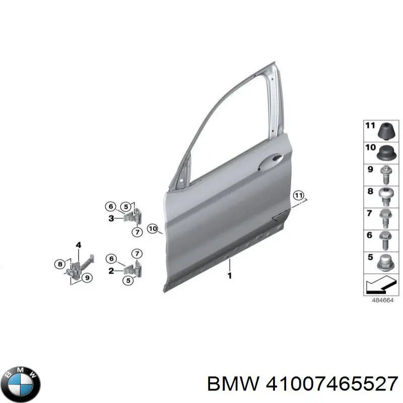 Puerta de coche, delantera, izquierda BMW 41007465527 precio, desde 1081,93 EUR