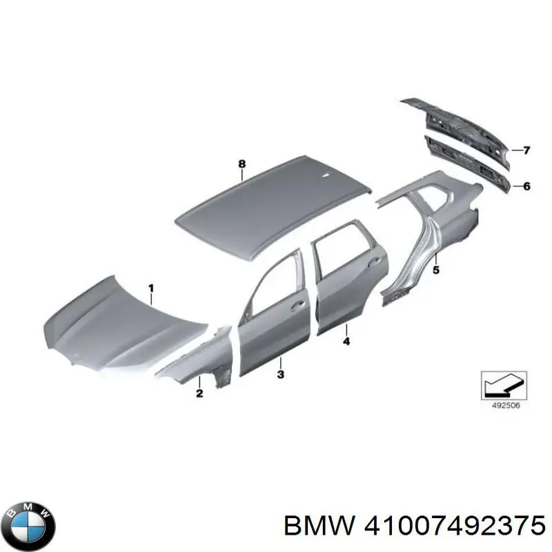 Capot para BMW X6 G06, F96