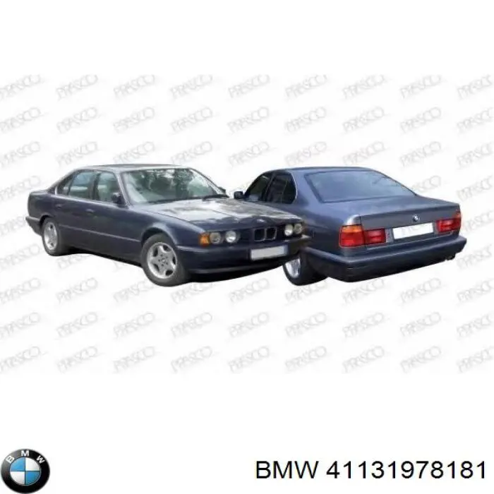 Soporte de radiador completo (panel de montaje para foco) para BMW 5 (E34)
