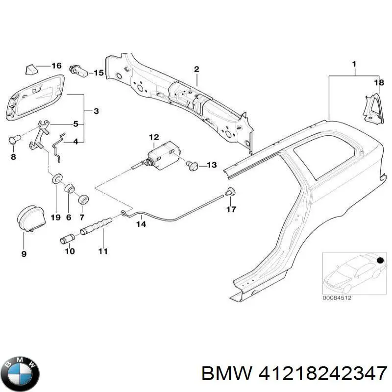 Guardabarros trasero izquierdo para BMW 3 (E46)