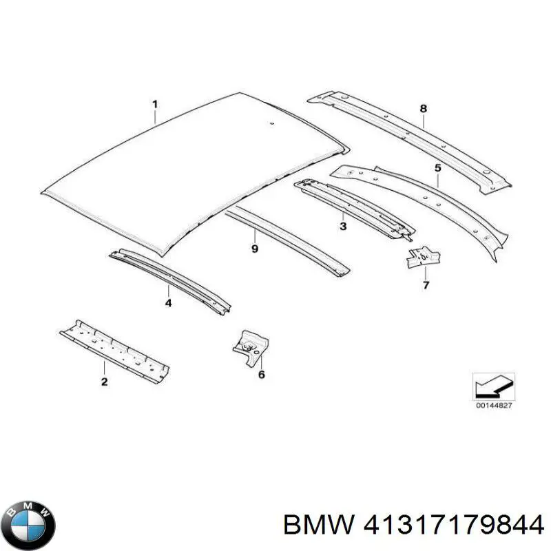 41317179844 BMW techo