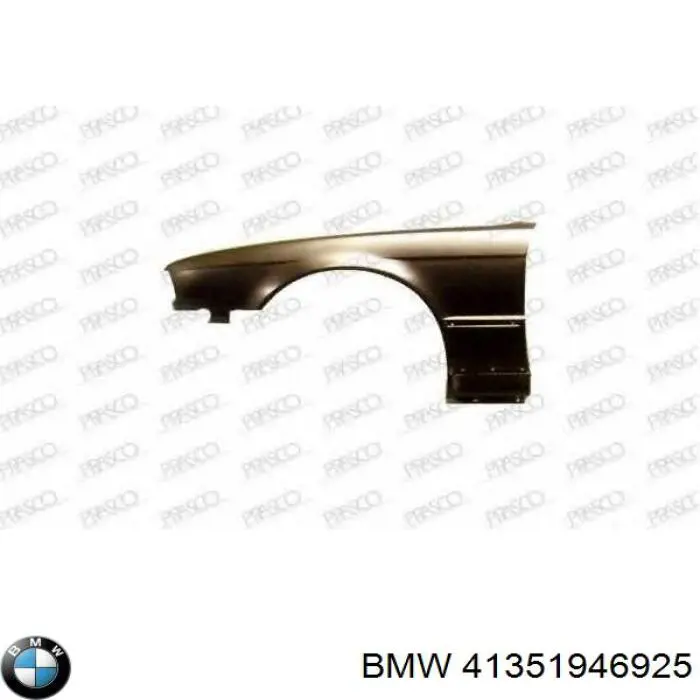 Guardabarros delantero izquierdo para BMW 5 (E34)