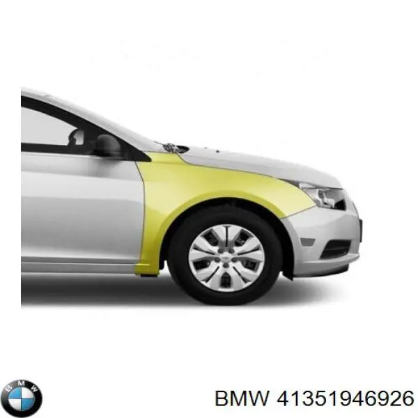 Guardabarros delantero derecho para BMW 5 (E34)