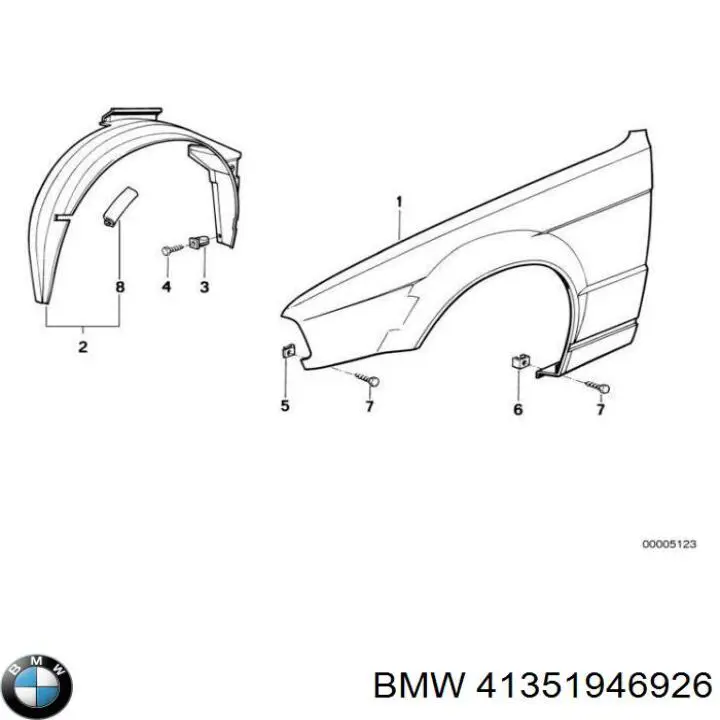 Comprar 41351946926 BMW Aleta