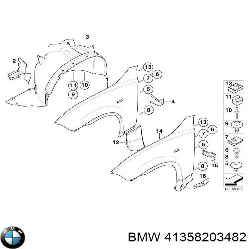  BMW 41358203482 precio, desde 1,39 EUR