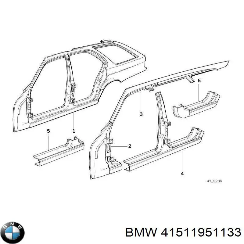 Comprar 41511951133 BMW Bisagra de puerta delantera izquierda