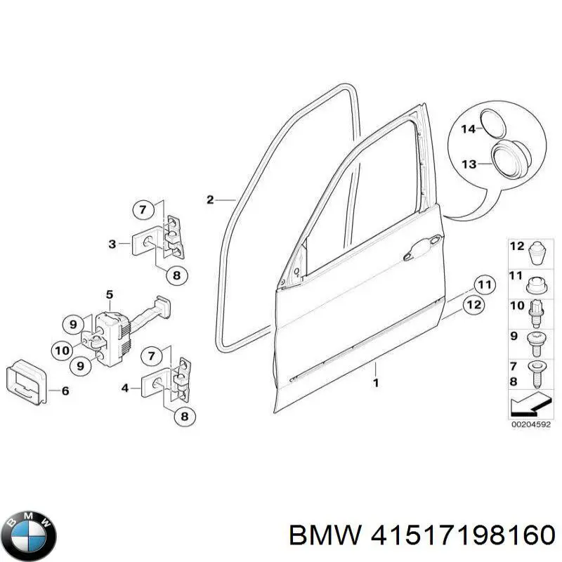 Puerta delantera derecha BMW 41517198160 precio, desde 637,43 EUR