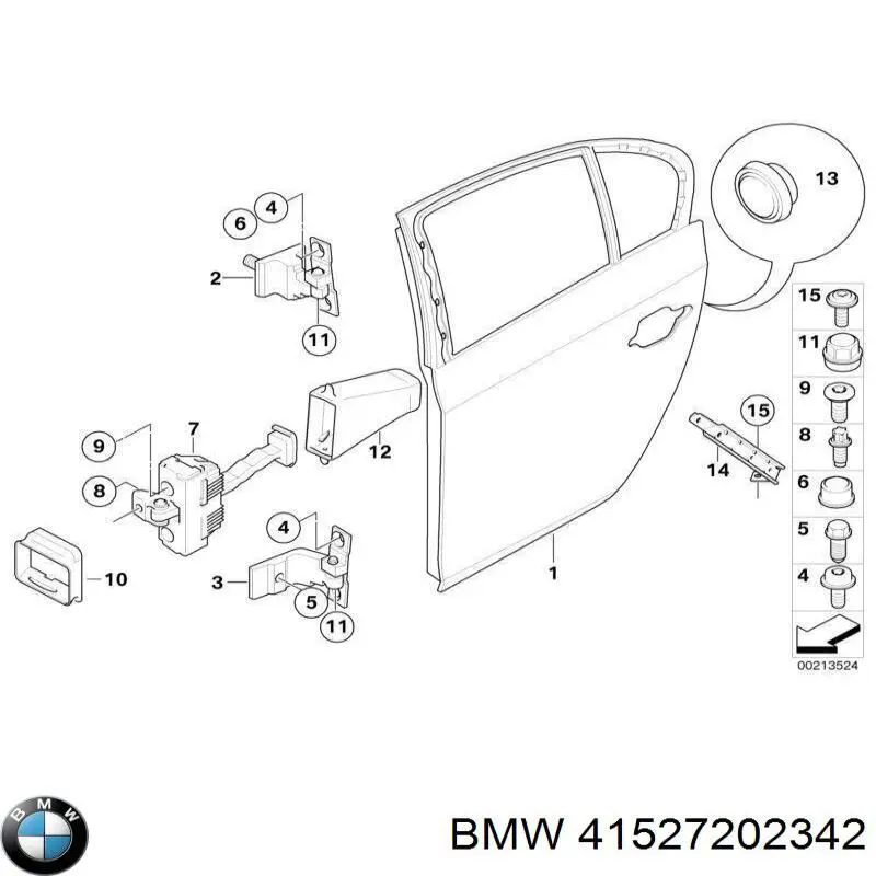 41527202342 BMW puerta trasera derecha