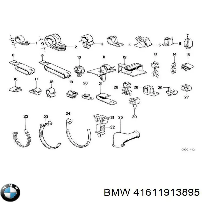  BMW 41611913895 precio, desde 11,31 EUR