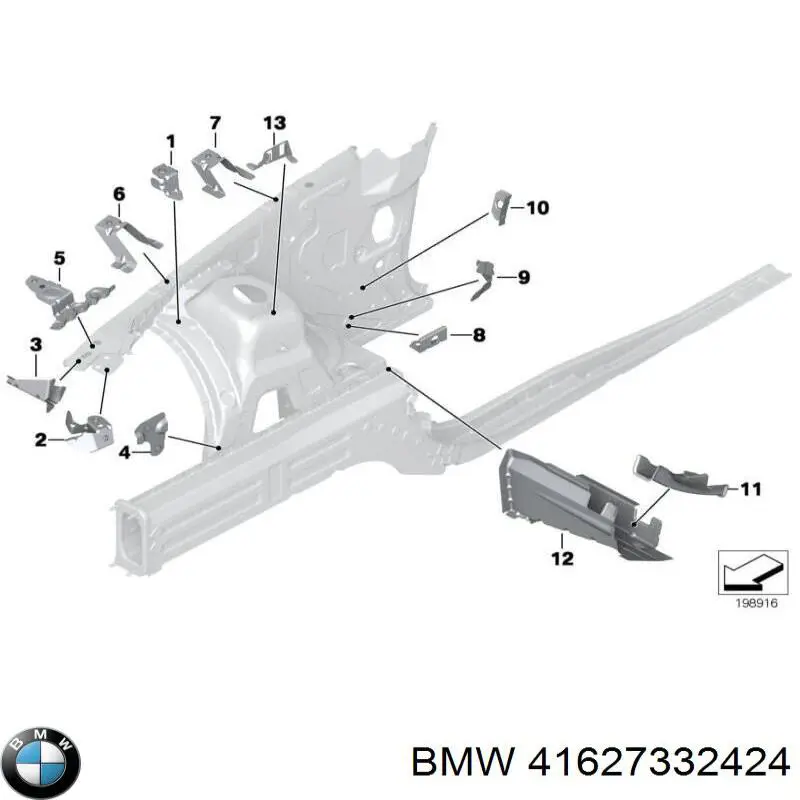 Guardabarros delantero derecho para BMW X1 (E84)