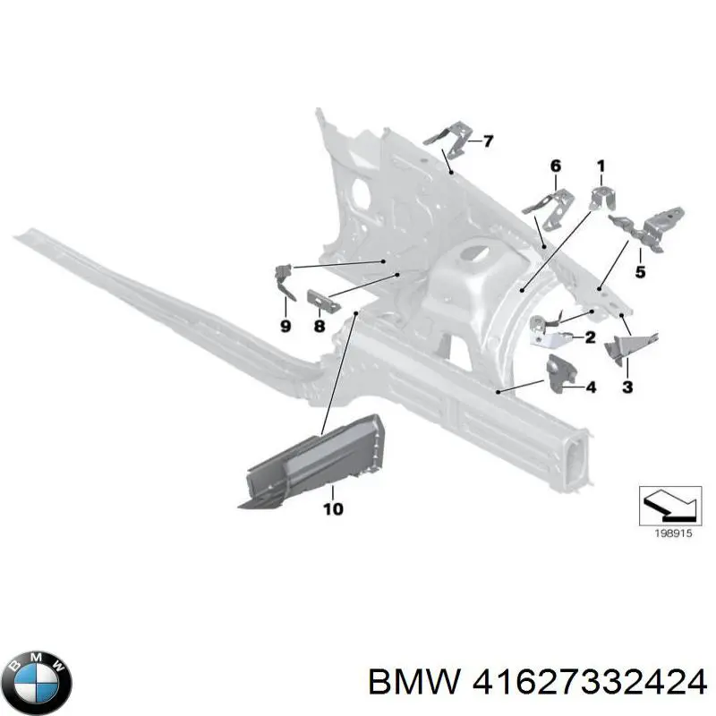Comprar 41627332424 BMW Aleta