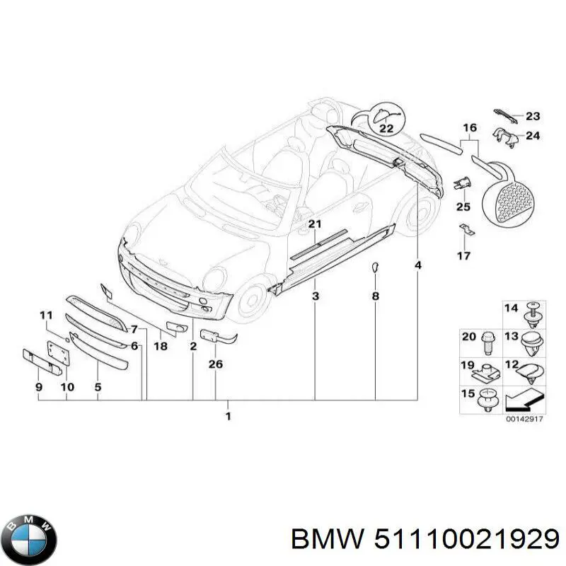 Parachoques delantero BMW 51110021929 precio, desde 234,74 EUR