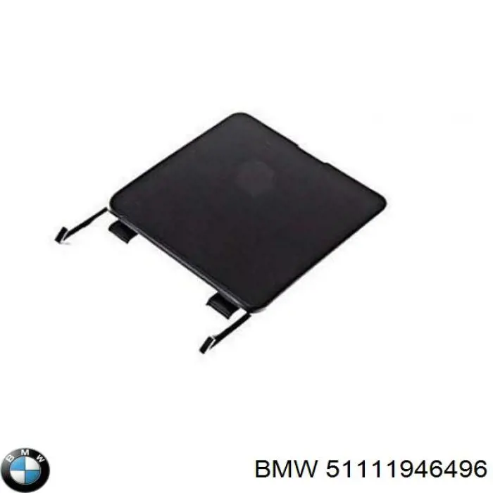 Cobertura de parachoques, enganche de remolque, delantera derecha para BMW 5 (E34)