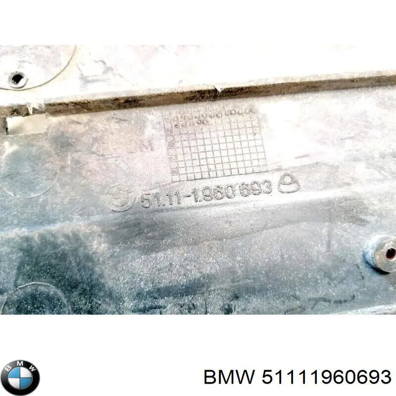 51111960693 BMW rejilla del parachoques delantera izquierda