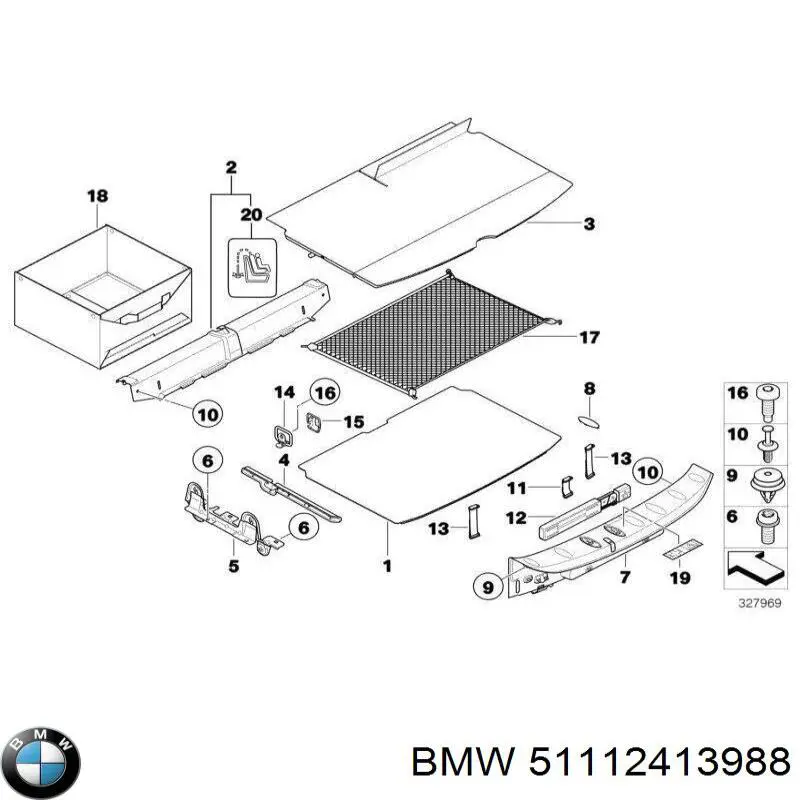  BMW 51112413988