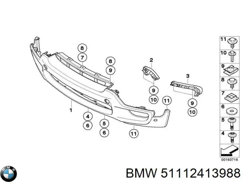  BMW 51112413988 precio, desde 55,34 EUR