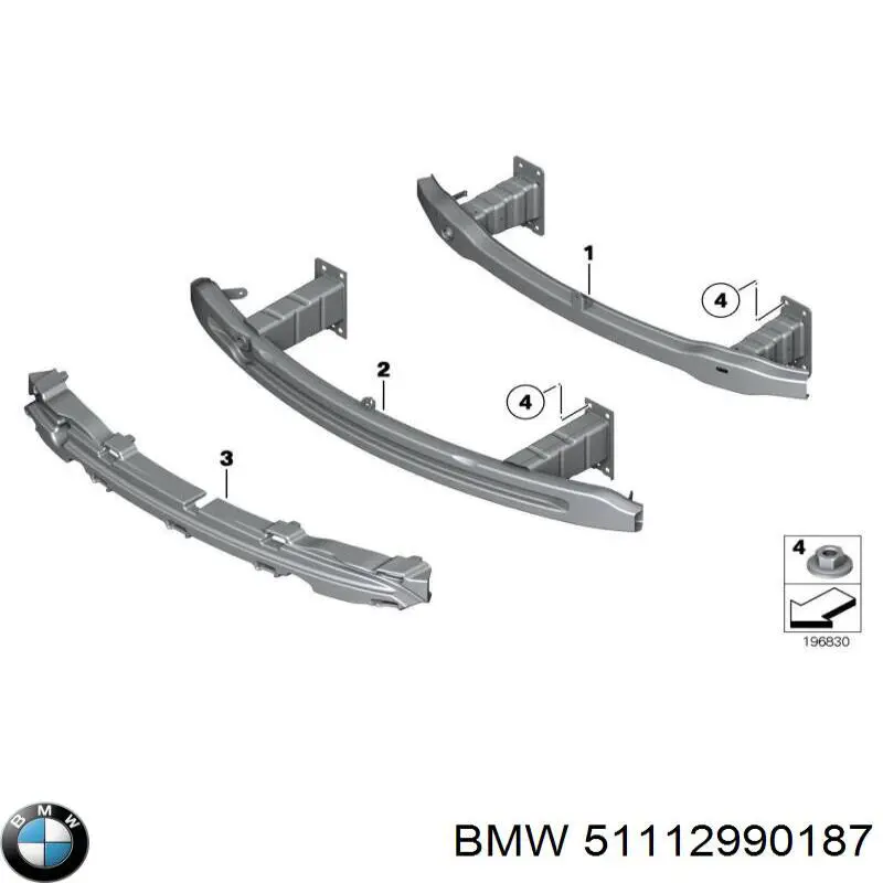 Refuerzo paragolpes delantero para BMW X1 (E84)