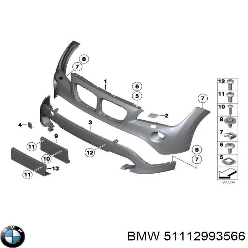 Parachoques delantero BMW 51112993566 precio, desde 174,42 EUR