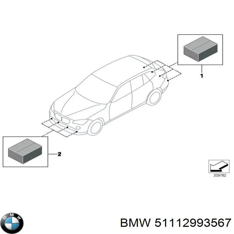 51112993567 BMW Spoiler delantero
