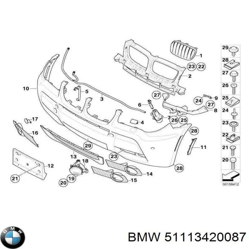 Panal de radiador izquierda para BMW X3 (E83)