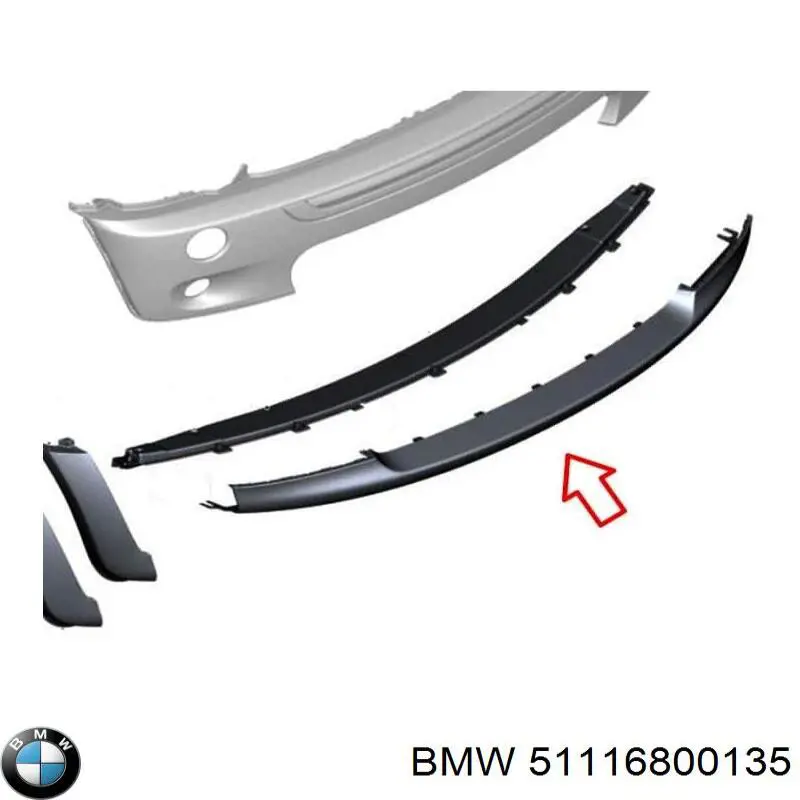 Alerón delantero 51116800135 BMW